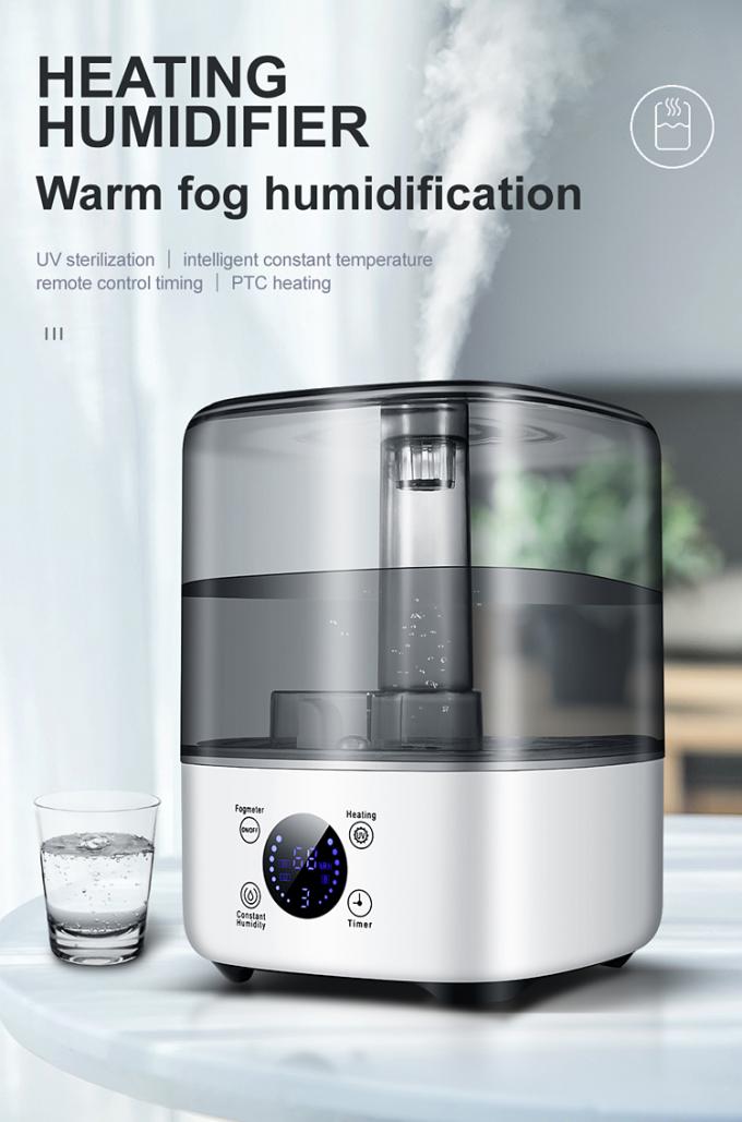 यूवी सेनिटाइजिंग लाइट इलेक्ट्रिक प्लग के साथ HOMEFISH BPA मुक्त 5L बड़ी क्षमता Humidifier 1