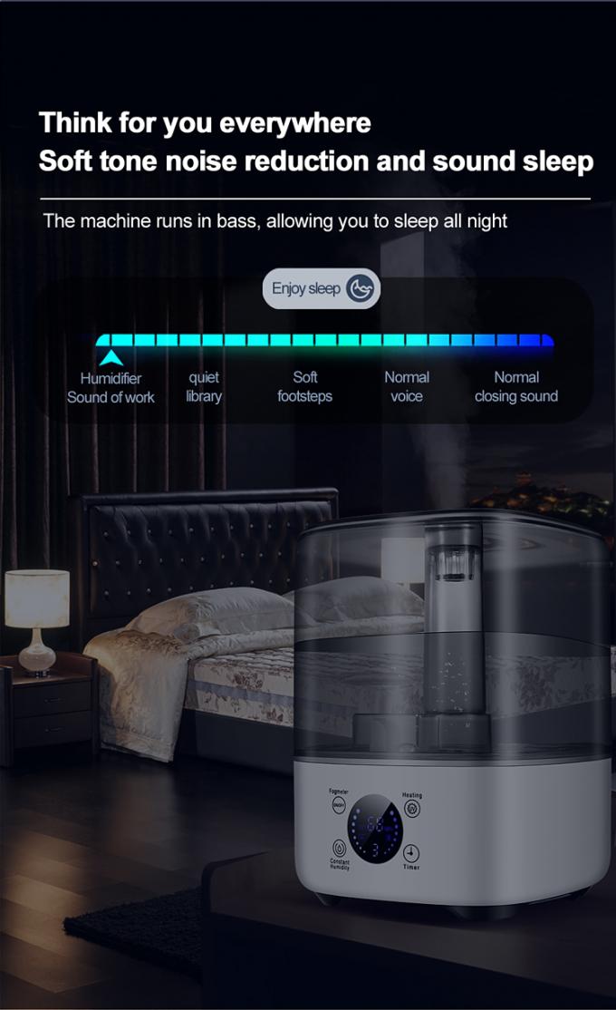 यूवी सेनिटाइजिंग लाइट इलेक्ट्रिक प्लग के साथ HOMEFISH BPA मुक्त 5L बड़ी क्षमता Humidifier 9