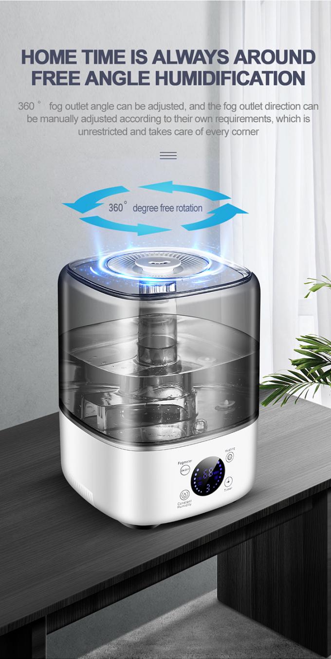 यूवी सेनिटाइजिंग लाइट इलेक्ट्रिक प्लग के साथ HOMEFISH BPA मुक्त 5L बड़ी क्षमता Humidifier 12