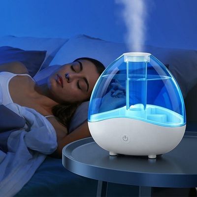 HOMEFISH डेस्कटॉप अल्ट्रासोनिक रूम ह्यूमिडिफायर 2 स्पीड बड़ी क्षमता 1.5L