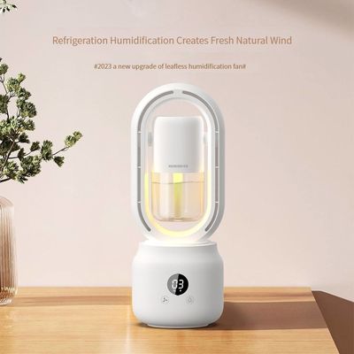 अच्छा मूल्य 300ml 2 इन 1 एयर कंडीशनिंग ह्यूमिडिफायर वैनलेस फैन 2000mAh रिचार्जेबल बैटरी ऑनलाइन